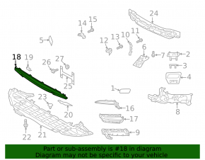 Нижняя решетка переднего бампера Volvo V90 17-20 T5, T6