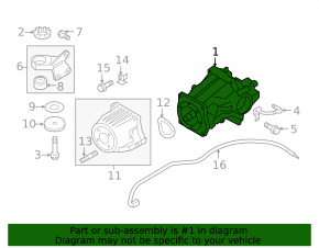 Задний дифференциал редуктор Mitsubishi Outlander 14-20