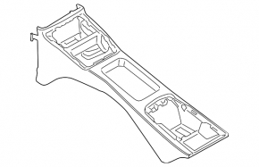 Consola centrală cu cotieră și suporturi pentru pahare pentru BMW 335i e92 07-13 bej