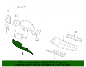 Накладка колени водителя Honda HR-V 16-22 черн