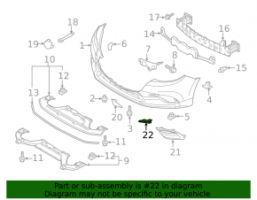 Молдинг накладки птф правый Mazda 3 17-18 BM рест