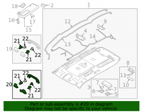 Ручка потолка задняя Mazda3 MPS 09-13