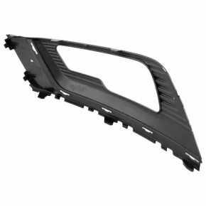 Решетка переднего бампера правая Ford Fusion mk5 17-18 под птф LED глянец