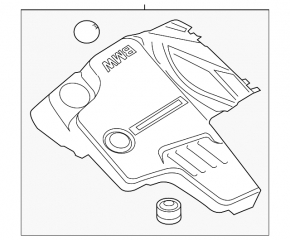 Накладка двигателя BMW 5 F10 12-16 2.0T