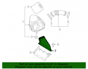 Воздуховод от воздухоприемника Audi A6 C8 19-25 3.0T