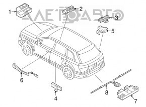 Antenă fără cheie pentru Porsche Cayenne 19-26