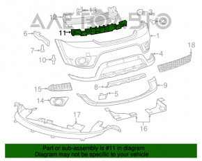 Абсорбер переднего бампера Dodge Journey 11-19 SXT