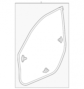 Уплотнитель двери передней правой Honda Civic XI FE/FL 22-26