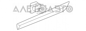 Молдинг двери задней левой нижний Honda Civic 4d 06-09