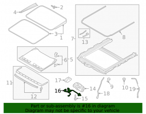 Проводка люка Audi A4 B9 17-20