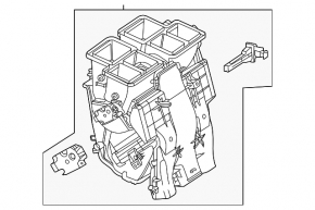 Корпус печки голый кондиционер Mercedes A-class V177 19-22