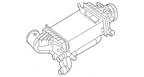 Интеркулер Mercedes C-class W205 300 15-18