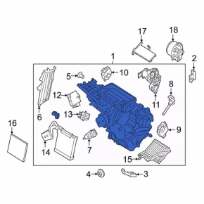 Печка в сборе Ford Ecosport 18-22