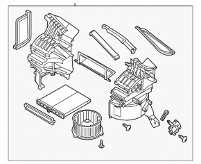Печка в сборе вентиляция Mazda CX-5 17-25 manual