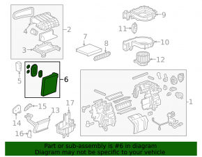 Evaporator Chevrolet Bolt 17-