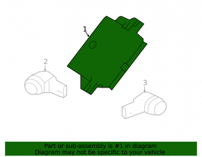 Parking Aid Module Jaguar F-Pace X761 17-25