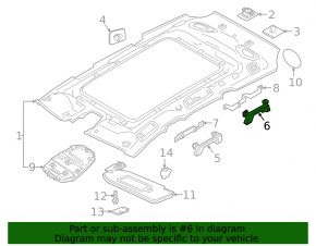 Ручка потолка задняя левая Volvo XC60 18-26 серая