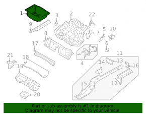 Корыто багажника VW CC 08-17