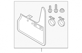 Apărătoare de noroi set 4 buc. Audi E-Tron 19-23