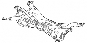 Подрамник задний Honda Insight 19-22