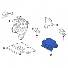 Модуль srs airbag компьютер подушек безопасности Ford Mustang mk6 15-17