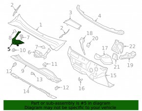 Накладка стакана правая Ford Escape MK4 20-26