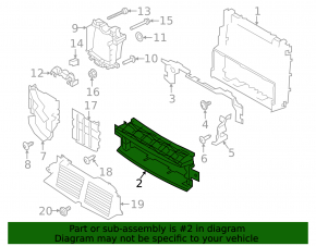 Дефлектор радиатора нижний Land Rover Range Rover 18-21 рест