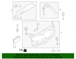 Кнопка закрытия двери багажника внутренняя Mazda CX-90 24-26 с блокировкой