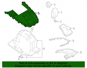 Накладка шифтера КПП Subaru Outback 20-22