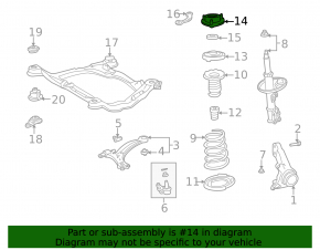 Suport amortizor față dreapta Lexus RX300 98-03
