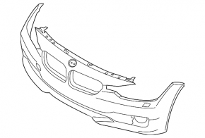 Bara fata goala BMW 4 F32/33/36 14-20 pentru senzori parcare, spalatoare faruri si PMA