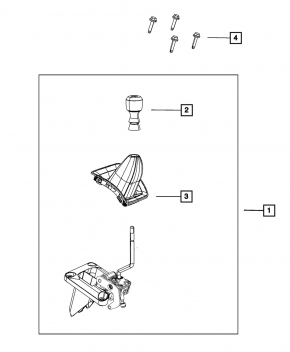 Шифтер МКПП Jeep Compass 11-16 с ручкой