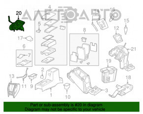 Шифтер МКПП Jeep Compass 11-16 с ручкой