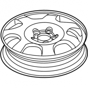 Запасное колесо докатка Lincoln MKX 16-18 R18 155/70, литье