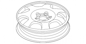 Запасное колесо докатка Lincoln MKX 16-18 R18 155/70, литье