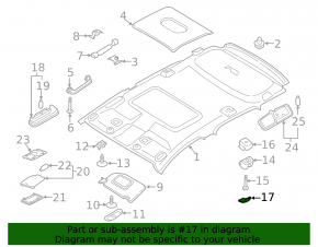 Крючок потолка задний правый Ford Ecosport 18-22