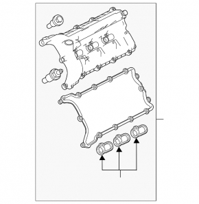 Крышка клапанная правая Land Rover Discovery 17-20 3.0