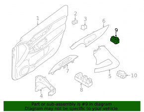 Control oglindă Nissan Rogue Sport 20-21