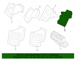 Дефлектор воздуховода передней панели правый Volvo XC90 16-25 тип 1, черный глянец с хром с подсветкой