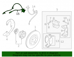 Провод датчика ABS передний левый Kia EV6 22-26 RWD
