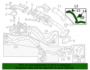 Furtun sistem de răcire Mazda CX-30 23-26 2.5T