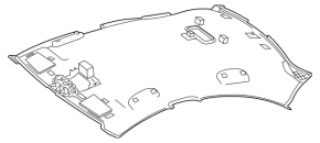 Обшивка потолка Mercedes CLA 14-19 черн, люк