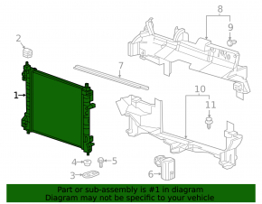 Radiator de răcire cu apă pentru Chevrolet Spark 17-22 cutie manuală, 1.4