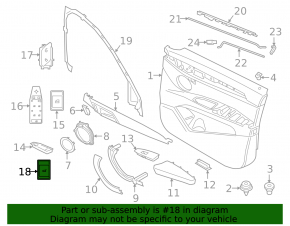 Кнопка открытия двери багажника BMW X1 F48 16-22 под электропривод