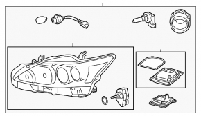 Фара передняя левая в сборе Lexus CT200h 17-17 LED