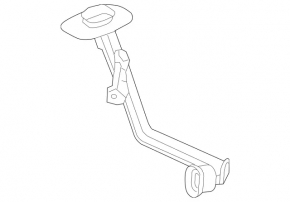 Gâtul rezervor spălator pentru Mercedes C-class W205 15-21 cu capac