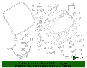 Крюк замка двери багажника Mazda CX-5 17-24