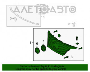 Grila radiatorului Lexus RX350 10-12, completă, nisip