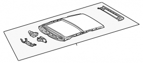 Panorama asamblată Lexus RX350 RX450h 16-17, perdea gri