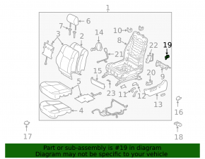 Comandă scaun șofer Toyota Camry v40 10-11 gri